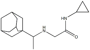 2-{[1-(adamantan-1-yl)ethyl]amino}-N-cyclopropylacetamide Struktur