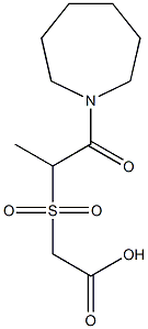 2-{[1-(azepan-1-yl)-1-oxopropane-2-]sulfonyl}acetic acid|