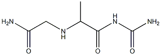 2-{[1-(carbamoylamino)-1-oxopropan-2-yl]amino}acetamide,,结构式