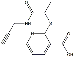 2-{[1-(prop-2-yn-1-ylcarbamoyl)ethyl]sulfanyl}pyridine-3-carboxylic acid