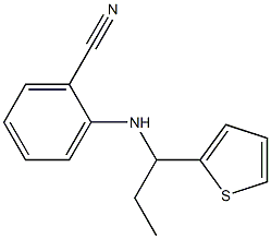 2-{[1-(thiophen-2-yl)propyl]amino}benzonitrile Struktur