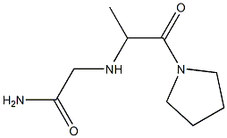 2-{[1-oxo-1-(pyrrolidin-1-yl)propan-2-yl]amino}acetamide 结构式