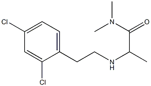 2-{[2-(2,4-dichlorophenyl)ethyl]amino}-N,N-dimethylpropanamide,,结构式