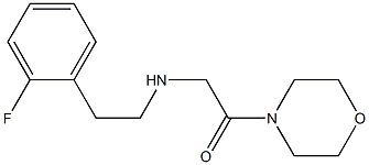 2-{[2-(2-fluorophenyl)ethyl]amino}-1-(morpholin-4-yl)ethan-1-one Struktur