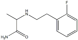 2-{[2-(2-fluorophenyl)ethyl]amino}propanamide Structure