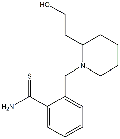 2-{[2-(2-hydroxyethyl)piperidin-1-yl]methyl}benzenecarbothioamide,,结构式