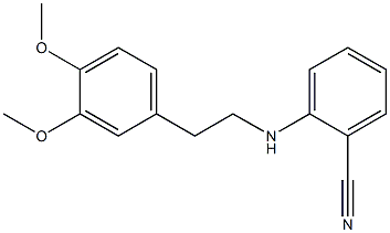 2-{[2-(3,4-dimethoxyphenyl)ethyl]amino}benzonitrile,,结构式