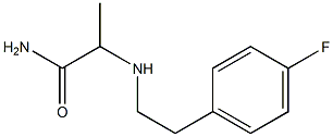 2-{[2-(4-fluorophenyl)ethyl]amino}propanamide Structure