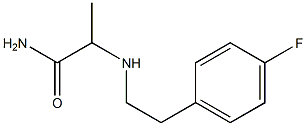 2-{[2-(4-fluorophenyl)ethyl]amino}propanamide,,结构式