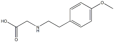 2-{[2-(4-methoxyphenyl)ethyl]amino}acetic acid Struktur