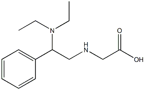 2-{[2-(diethylamino)-2-phenylethyl]amino}acetic acid Structure