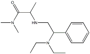 2-{[2-(diethylamino)-2-phenylethyl]amino}-N,N-dimethylpropanamide Structure