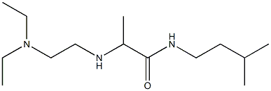 2-{[2-(diethylamino)ethyl]amino}-N-(3-methylbutyl)propanamide 化学構造式