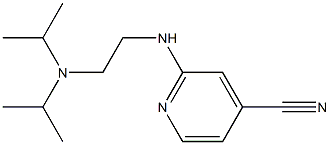 2-{[2-(diisopropylamino)ethyl]amino}isonicotinonitrile,,结构式