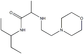 2-{[2-(morpholin-4-yl)ethyl]amino}-N-(pentan-3-yl)propanamide Structure