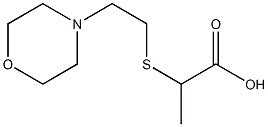 2-{[2-(morpholin-4-yl)ethyl]sulfanyl}propanoic acid 结构式