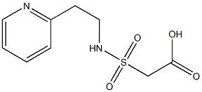 2-{[2-(pyridin-2-yl)ethyl]sulfamoyl}acetic acid 结构式