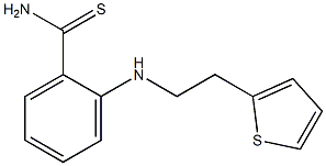 2-{[2-(thiophen-2-yl)ethyl]amino}benzene-1-carbothioamide,,结构式