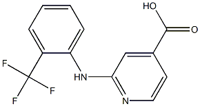 2-{[2-(trifluoromethyl)phenyl]amino}pyridine-4-carboxylic acid Structure