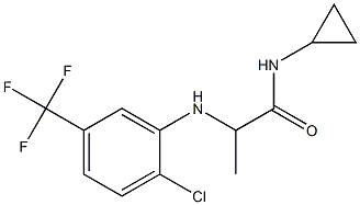  2-{[2-chloro-5-(trifluoromethyl)phenyl]amino}-N-cyclopropylpropanamide