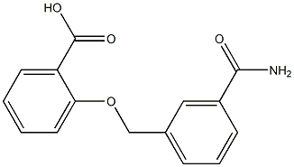 2-{[3-(aminocarbonyl)benzyl]oxy}benzoic acid Structure