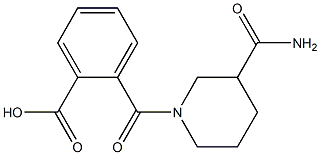 2-{[3-(aminocarbonyl)piperidin-1-yl]carbonyl}benzoic acid Structure