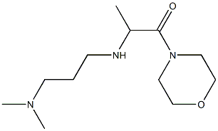 2-{[3-(dimethylamino)propyl]amino}-1-(morpholin-4-yl)propan-1-one,,结构式