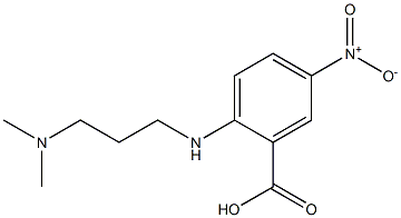 2-{[3-(dimethylamino)propyl]amino}-5-nitrobenzoic acid 化学構造式