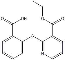 2-{[3-(ethoxycarbonyl)pyridin-2-yl]sulfanyl}benzoic acid,,结构式