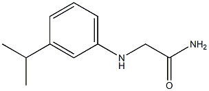 2-{[3-(propan-2-yl)phenyl]amino}acetamide Structure