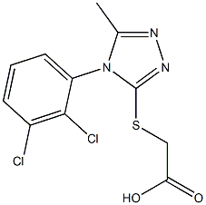 2-{[4-(2,3-dichlorophenyl)-5-methyl-4H-1,2,4-triazol-3-yl]sulfanyl}acetic acid Structure