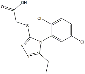 2-{[4-(2,5-dichlorophenyl)-5-ethyl-4H-1,2,4-triazol-3-yl]sulfanyl}acetic acid