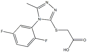 2-{[4-(2,5-difluorophenyl)-5-methyl-4H-1,2,4-triazol-3-yl]sulfanyl}acetic acid