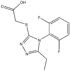 2-{[4-(2,6-difluorophenyl)-5-ethyl-4H-1,2,4-triazol-3-yl]sulfanyl}acetic acid