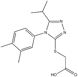 2-{[4-(3,4-dimethylphenyl)-5-(propan-2-yl)-4H-1,2,4-triazol-3-yl]sulfanyl}acetic acid