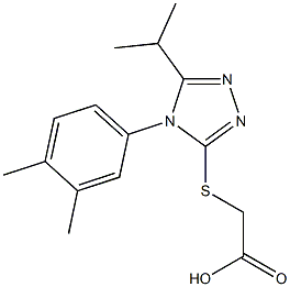  2-{[4-(3,4-dimethylphenyl)-5-(propan-2-yl)-4H-1,2,4-triazol-3-yl]sulfanyl}acetic acid