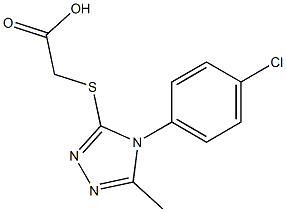  2-{[4-(4-chlorophenyl)-5-methyl-4H-1,2,4-triazol-3-yl]sulfanyl}acetic acid