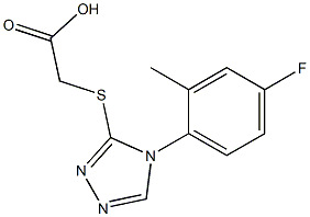 2-{[4-(4-fluoro-2-methylphenyl)-4H-1,2,4-triazol-3-yl]sulfanyl}acetic acid