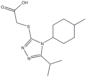 2-{[4-(4-methylcyclohexyl)-5-(propan-2-yl)-4H-1,2,4-triazol-3-yl]sulfanyl}acetic acid|