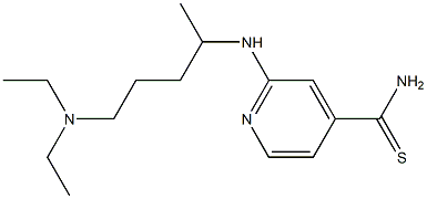 2-{[4-(diethylamino)-1-methylbutyl]amino}pyridine-4-carbothioamide|