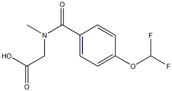 2-{[4-(difluoromethoxy)phenyl]-N-methylformamido}acetic acid Structure