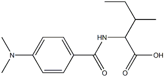 2-{[4-(dimethylamino)benzoyl]amino}-3-methylpentanoic acid Structure