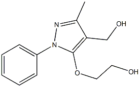 2-{[4-(hydroxymethyl)-3-methyl-1-phenyl-1H-pyrazol-5-yl]oxy}ethan-1-ol Structure