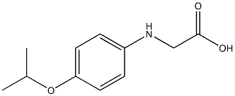 2-{[4-(propan-2-yloxy)phenyl]amino}acetic acid,,结构式