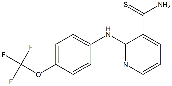 2-{[4-(trifluoromethoxy)phenyl]amino}pyridine-3-carbothioamide|