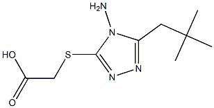 2-{[4-amino-5-(2,2-dimethylpropyl)-4H-1,2,4-triazol-3-yl]sulfanyl}acetic acid Structure