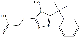 2-{[4-amino-5-(2-phenylpropan-2-yl)-4H-1,2,4-triazol-3-yl]sulfanyl}acetic acid