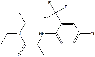 2-{[4-chloro-2-(trifluoromethyl)phenyl]amino}-N,N-diethylpropanamide Structure