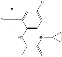 2-{[4-chloro-2-(trifluoromethyl)phenyl]amino}-N-cyclopropylpropanamide