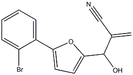 2-{[5-(2-bromophenyl)furan-2-yl](hydroxy)methyl}prop-2-enenitrile,,结构式